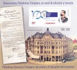 UNIVERSITATEA POLITEHNICA TIMISOARA,BLOC,2020, MNH ** ROMANIA ., Istorie, Nestampilat