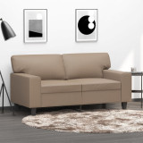 VidaXL Canapea cu 2 locuri, cappuccino, 120 cm, piele ecologică