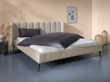 Pat tapitat Dorly, Crem, Boucle, 180 cm latime
