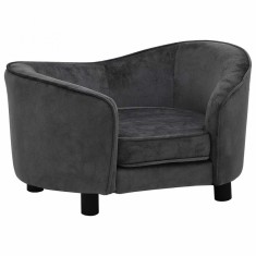 Canapea pentru caini, gri, 69x49x40 cm, plus