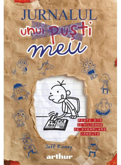 Jurnalul Unui Pusti. Jurnalul Meu, Jeff Kinney - Editura Art