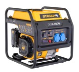 Stager DigiS 4000i Generator digital invertor open-frame 4kW, monofazat, benzina, G2, autonomie pana la 13h