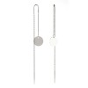 Cercei Argint 925 Atcom, Model 34, 8mm, Fără Pietre, Damă, Argintiu, Cadou Elegant Valentine&#039;s Day/Crăciun