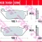 Set placute frana spate TRW MCB764SRM - Honda FJS 400 Silverwing (06-16) - FJS 600 Silverwing (03-16) 4T LC 400-600cc