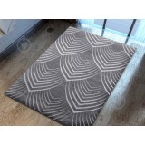 Covor Model Oksi 38009-608, Marime 60 x 110 cm, Gri, Inaltime Fir 6 mm, Antialergic, Polipropilena, Living, Dormitor, Sufragerie, Birou