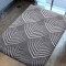 Covor Model Oksi 38009-608, Marime 60 x 110 cm, Gri, Inaltime Fir 6 mm, Antialergic, Polipropilena, Living, Dormitor, Sufragerie, Birou