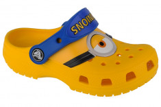 Papuci flip-flop Crocs Fun Lab Classic I AM Minions Toddler Clog 206810-730 galben foto