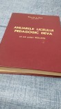 ANUARUL LICEULUI PEDAGOGIC DEVA -GHEORGHE A.CHITEI -PE ANII SCOLARI 1934-1970/CARTONATA
