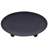 Suport lumanare din metal, de masa, 15 cm, negru