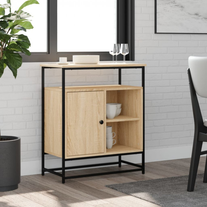 Gossi servanta, stejar sonoma, 69x35x80 cm, lemn prelucrat