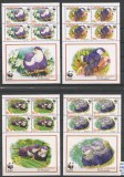 Aitutaki 2002, fauna, pasari, blocuri Mi. 772/775 MNH, Nestampilat