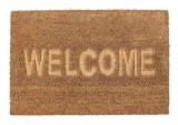 Cumpara ieftin Covoras intrare casa fibre cocos maro Welcome 40x60 cm