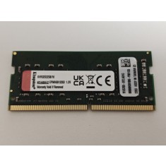 Memorie Ram Laptop Kingston 16GB, DDR4, 3200Mhz, 1Rx8, KVR32S22S8/16, PC4-25600, CL22, 1.2V, Non-ECC, SODIMM, 260 pini