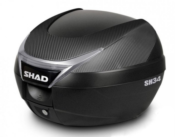 Top case Shad SH34, culoare negru/carbon Cod Produs: MX_NEW KSHD0B34106