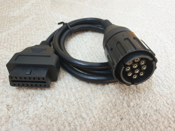 Cablu adaptor de la 10 pin la 16 pin OBD2 motocicleta BMW ICOM D (A si A2)