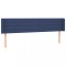 Tablie de pat cu aripioare, albastru, 203x16x78/88 cm textil