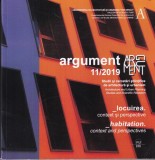 Argument 11/2019. Studii si cercetari stiintifice de arhitectura si urbanism