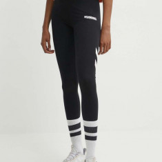 Hummel colanti femei, culoarea negru, cu imprimeu