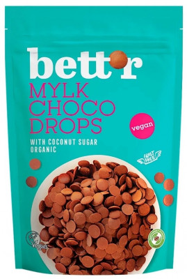 Choco drops Milk bio 200g Bettr foto