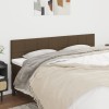 VidaXL Tăblii de pat, 2 buc, maro &icirc;nchis, 100x5x78/88 cm, textil 346091