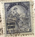 Timbre America Interbelica TMB1AMC Brazilia -2000 reis -