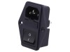 Conector Alimentare AC SCHURTER 10A 250V, IEC 60320, C14/C18, Montare Panou