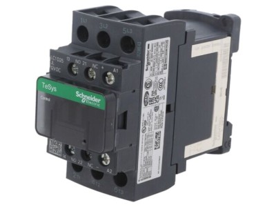 Contactor 3-polar NO 12VDC 25A cu contacte auxiliare NC NO - SCHNEIDER ELECTRIC foto