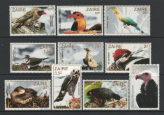 Zaire 1982 MNH, nestampilat - Pasari, fauna foto