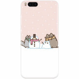 Husa silicon pentru Xiaomi Mi Note 3, Cat And Snowman