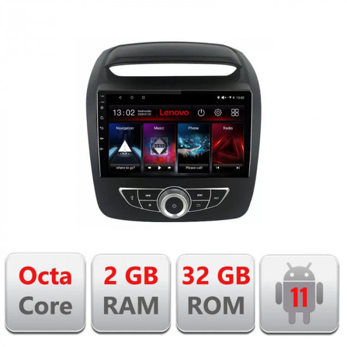 Navigatie dedicata Kia Sorento 2012-2015 masini cu navigatie de fabrica Lenovo Octa Core cu Android Radio Bluetooth Internet GP CarStore Technology