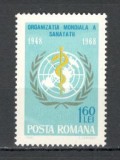 Romania.1968 20 ani OMS TR.248, Nestampilat