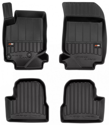 Set Covorase Auto Cauciuc Negro Opel Corsa F 2019&amp;rarr; Pro Line Tip Tavita 3D 3D409422 foto