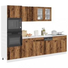 vidaXL Set dulap de bucătărie Lyon din 7 piese Lemn vechi Lemn prelucrat 3328571