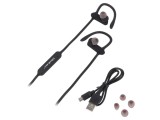 Căști fără fir cu microfon negru USB