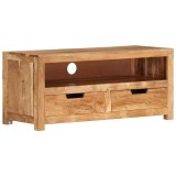 Cumpara ieftin Comoda TV, 88x35x40 cm, lemn masiv de acacia