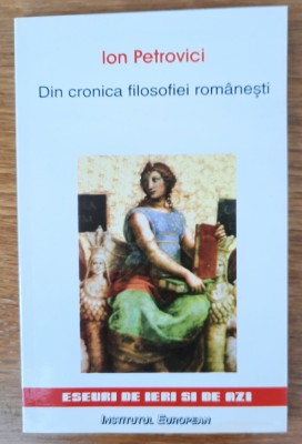Din cronica filosofiei rom&amp;acirc;nești, Ion Petrovici foto