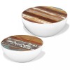 Masuta de cafea, 2 buc., lemn masiv reciclat