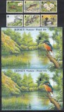 Jersey 2001 - Viața &icirc;n iaz, Serie + Colita + Colita cu Supratipar &quot;BELGICA 2001&quot;, SET COMPLET, MNH, Nestampilat