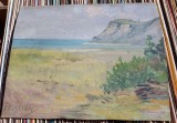 Dimitrie Florian (Dobosariu) (1889&ndash;1979) Ulei/Carton 30/25 Semnat Peisaj Marina