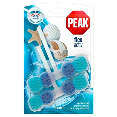 Odorizant wc Peak Flex Activ, solid, ocean, 2 x 48 g foto