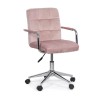 Scaun birou copii OFF 328V, ergonomic, catifea, inaltime reglabila, rotativ, 80 kg