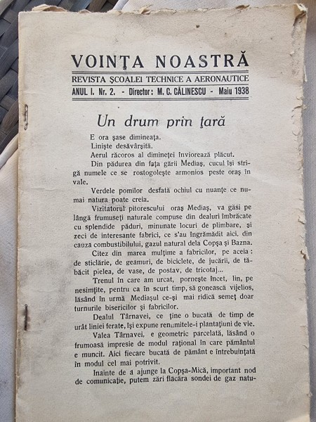 Revista Scoalei Tehnice a Aeronautice - Anul I Nr. 2 - Mai 1938