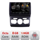 Navigatie Citroen C4 2011-2016 Android 12 QLED 2K 8GB RAM 128GB 4G