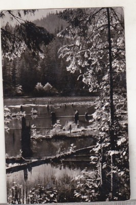 bnk cp Vedere din statiunea Lacul Rosu - circulata foto