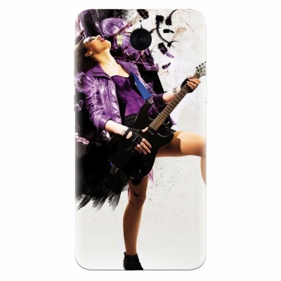 Husa silicon pentru Huawei Y6 2017, Rock Music Girl foto