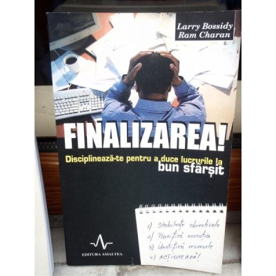 FINALIZAREA, DISCIPLINEAZA-TE PENTRU A DUCE LUCRURILE LA BUN SFARSIT foto