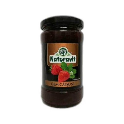 Gem de Capsuni Naturavit, 360 g foto