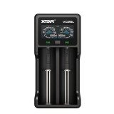 Incarcator Xtar VC2SL, Li-ion, Ni-MH, pentru 2 acumulatori Li-Ion si Ni-MH, functie powerbank, afisaj LCD