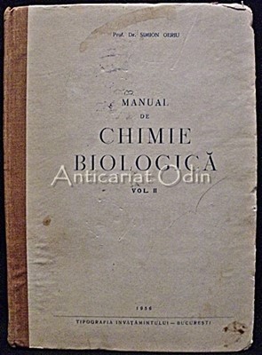 Manual De Chimie Biologica - Simion Oeriu