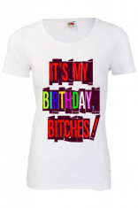 TRICOU FRUIT OF THE LOOM IMPRIMEU &amp;quot;IT&amp;#039;S MY BIRTHDAY&amp;quot; foto